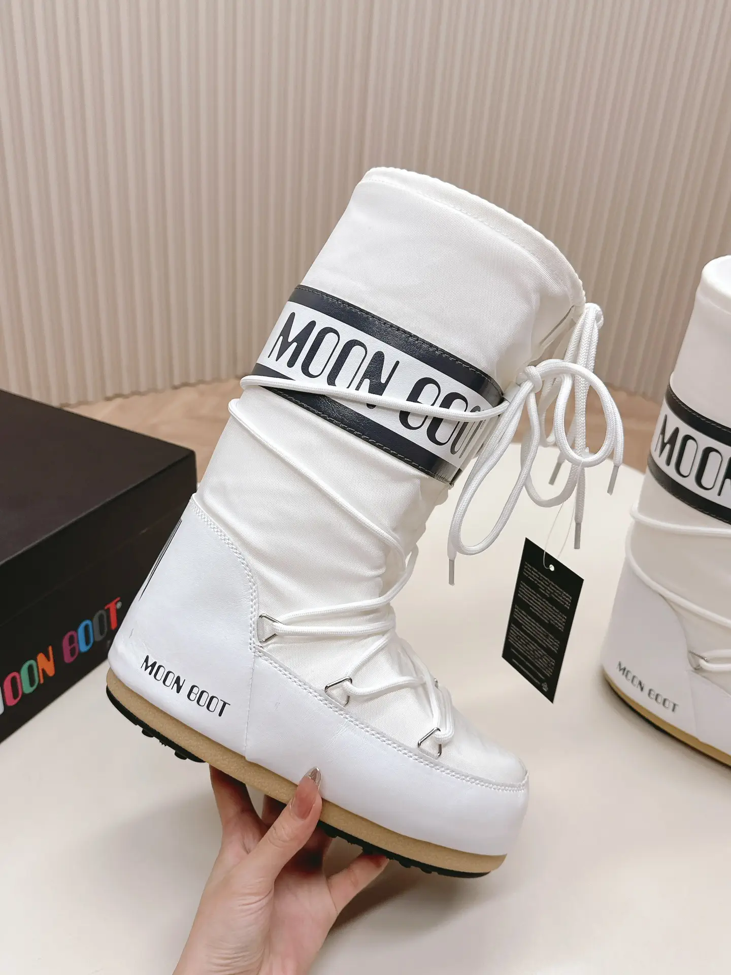 White Moon Boot Winter Snow Boots image 1