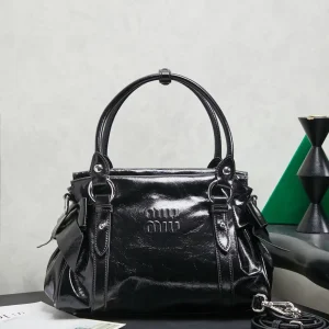 Miu Miu Black Bow Detail Top Handle Bag image 1