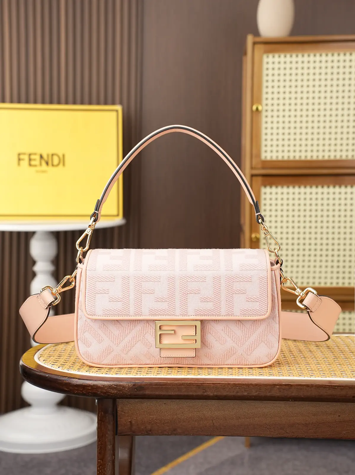 FENDI Baguette Monogram Shoulder Bag image 1