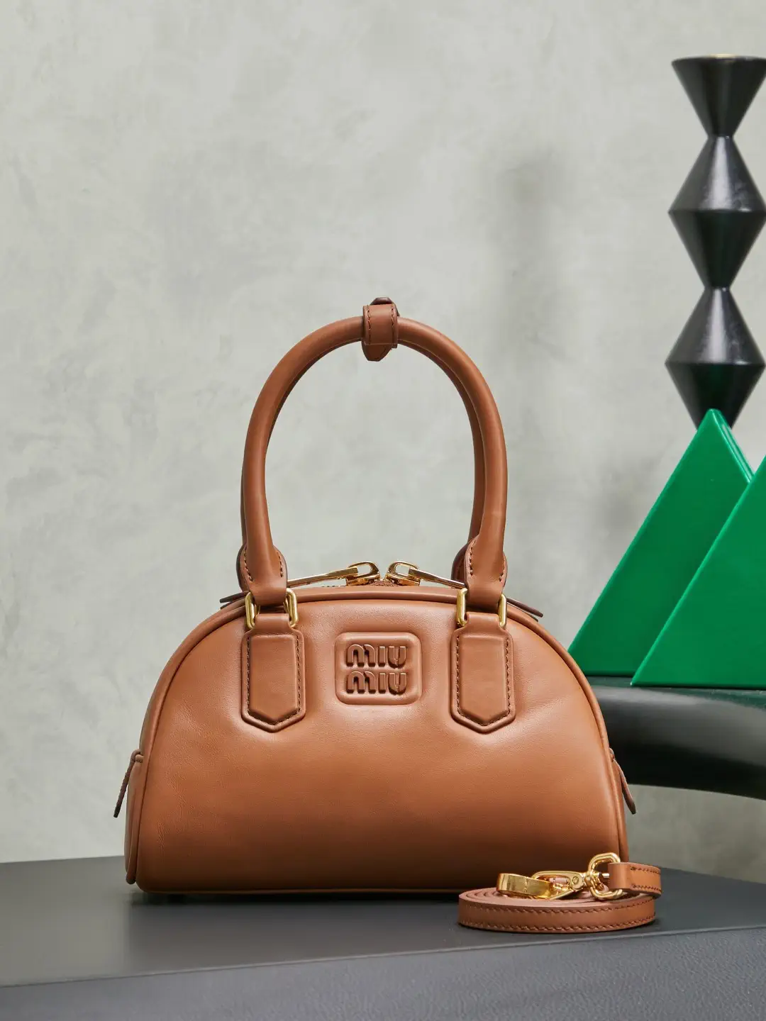 Miu Miu Leather Top Handle Bag image 1