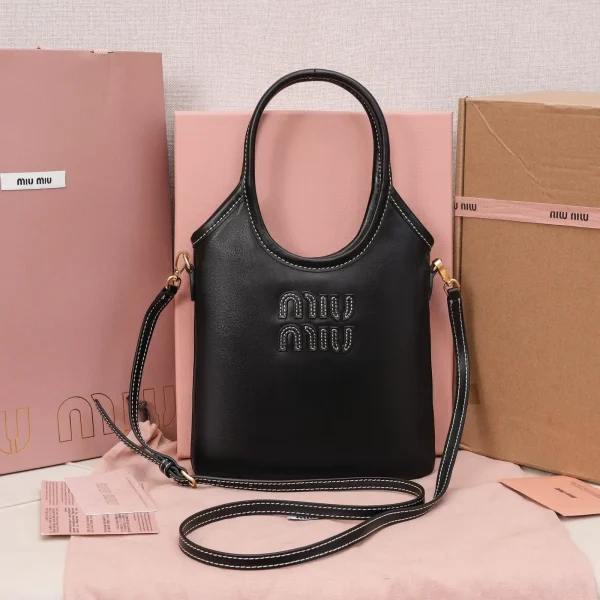 Miu Miu Mini Tote Bag with Embossed Logo image 1