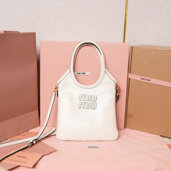 Miu Miu Mini Tote Bag with Embossed Logo image 1