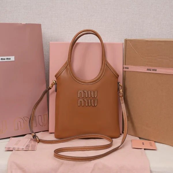 Miu Miu Mini Tote Bag with Embossed Logo image 1