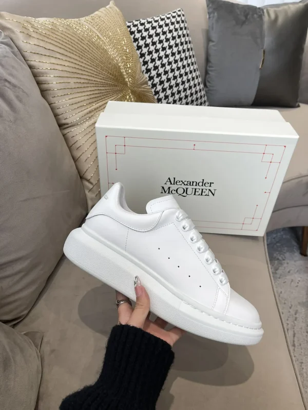 White Platform Casual Sneakers image 1