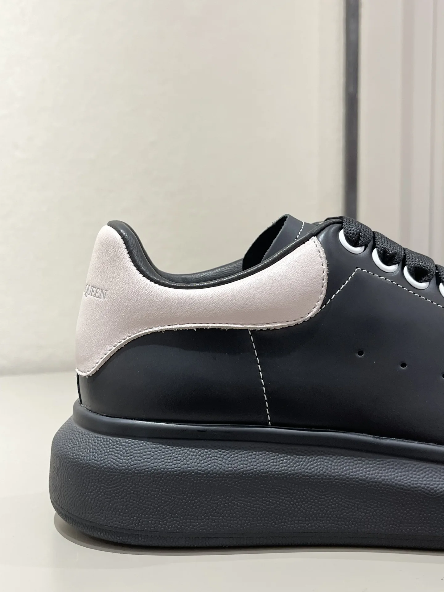 Oversized Sneakers with Pink Heel Tab image 1