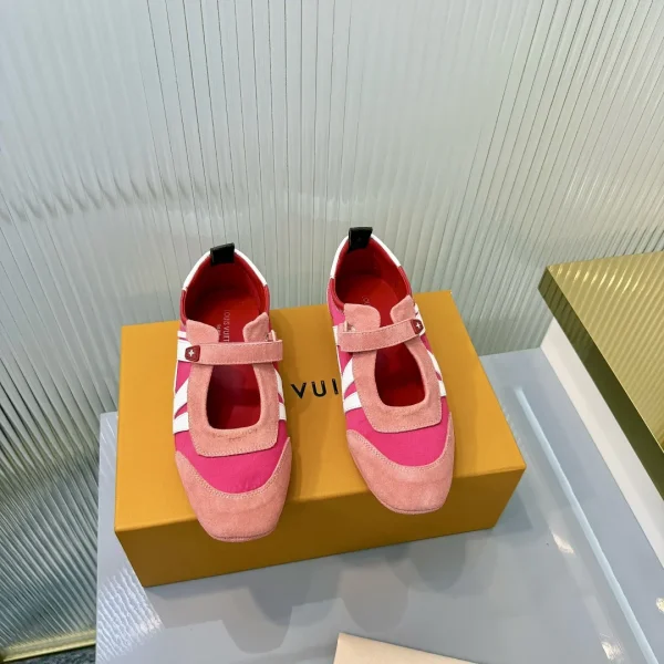 Mixed Material Mary Jane Ballet Sneakers image 1