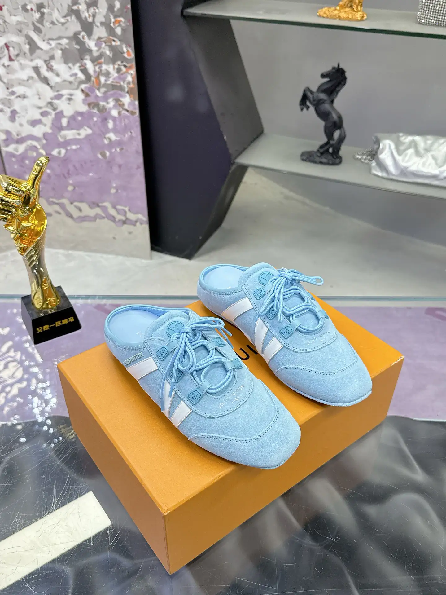 Women's Mule Sneakers Casual Flat Shoes image 1