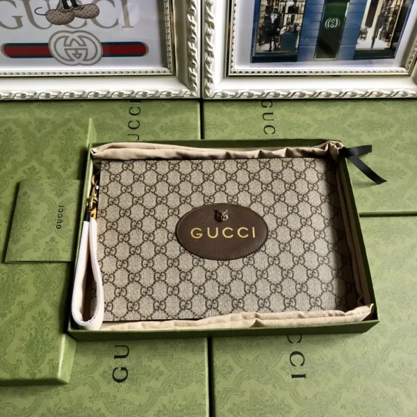 Gucci Monogram Tiger Head Clutch image 1