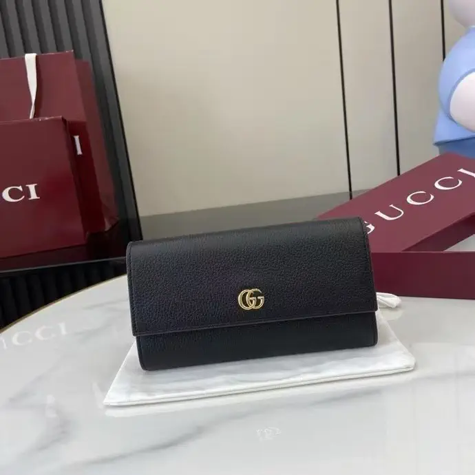Gucci Marmont Long Leather Wallet image 1