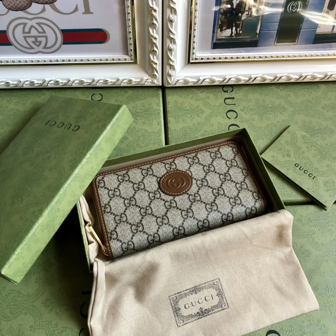 Gucci Monogram Zip Around Wallet image 1