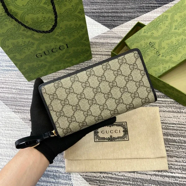 Gucci GG Emblem Monogram Wallet image 1