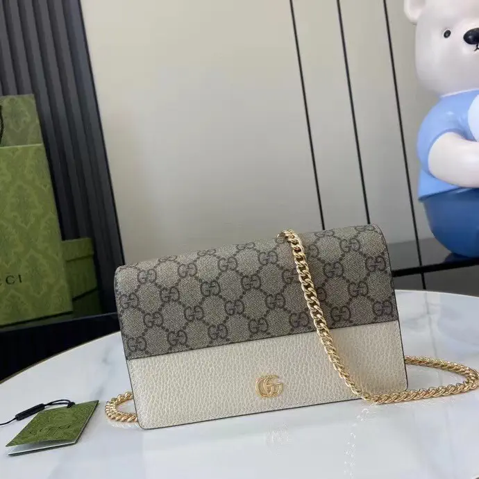 Gucci Marmont Monogram White Crossbody Bag image 1