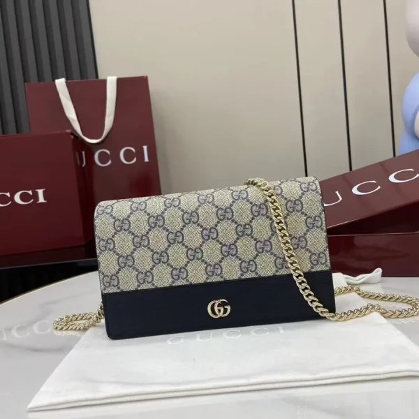Gucci Marmont Monogram Chain Shoulder Bag image 1