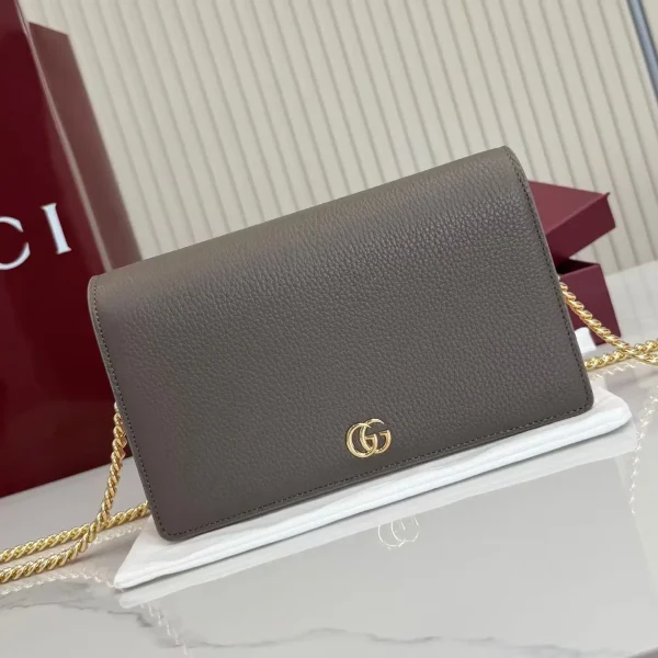 Gucci Marmont Leather Chain Wallet image 1