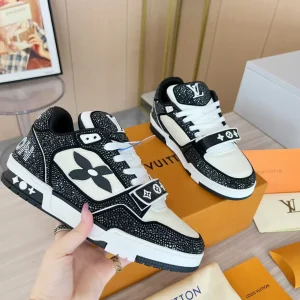 Rhinestone Velcro Strap Casual Sneakers image 1