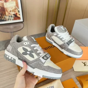 Rhinestone Velcro Strap Casual Sneakers image 1
