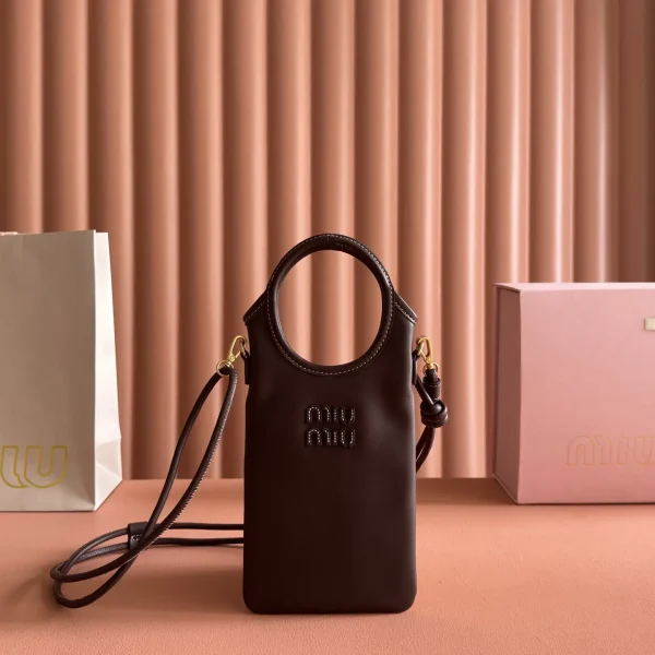 Miu Miu Leather Phone Crossbody Bag image 1