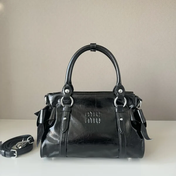 Miu Miu Black Bow Detail Top Handle Bag image 1