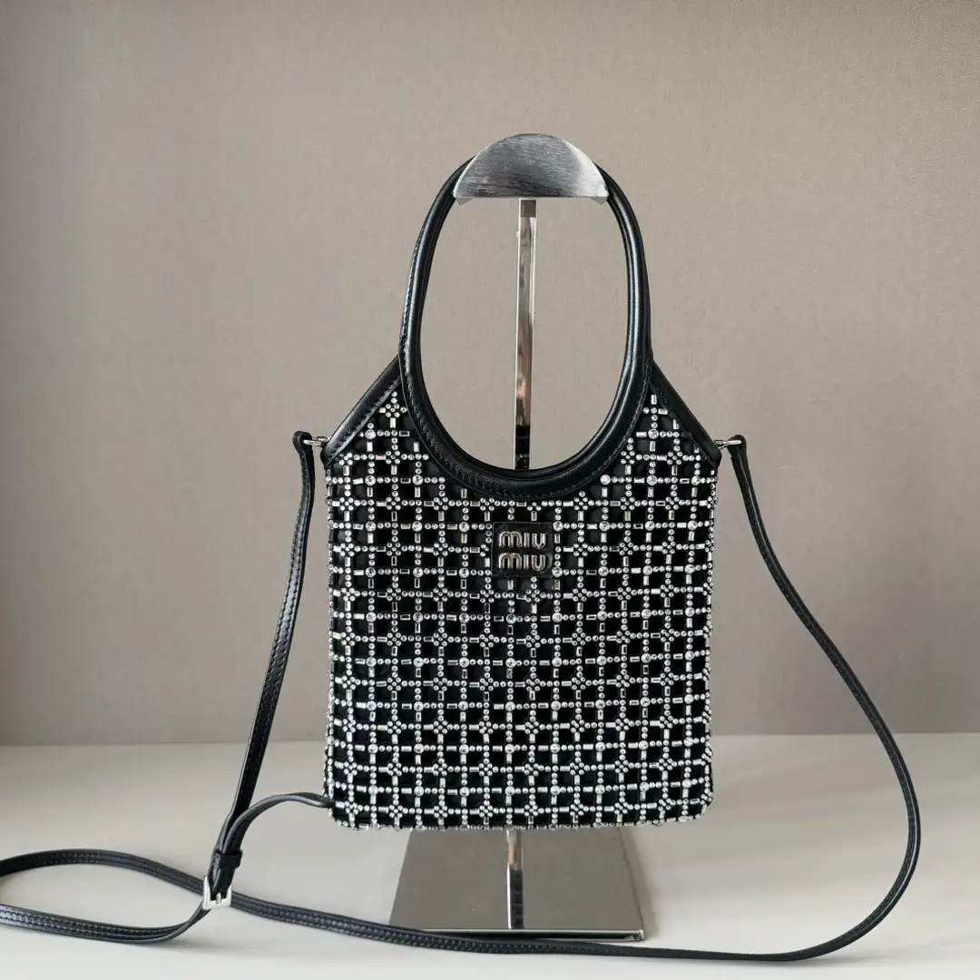 Miu Miu Crystal Geometric Pattern Top Handle Bag image 1