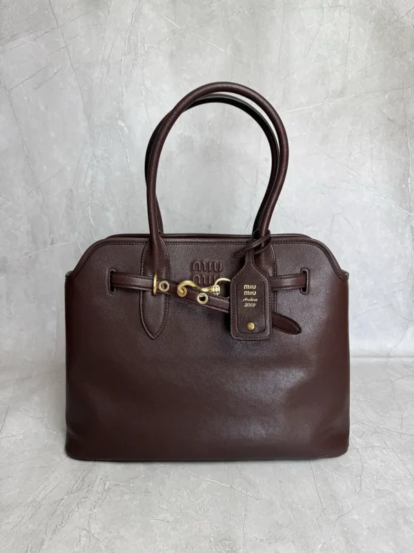 Miu Miu Brown Top Handle Bag image 1