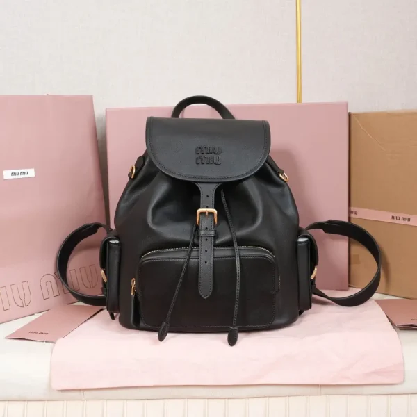 Miu Miu Black Leather Backpack image 1