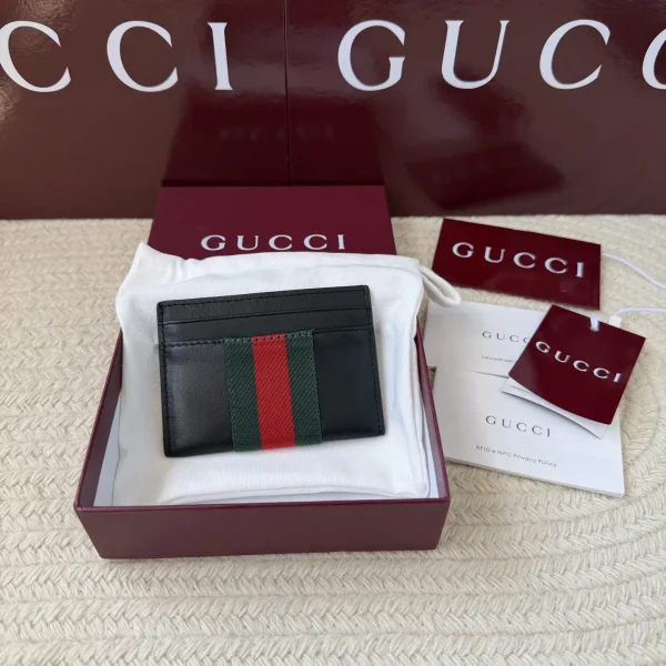 Gucci Web Stripe Card Holder image 1