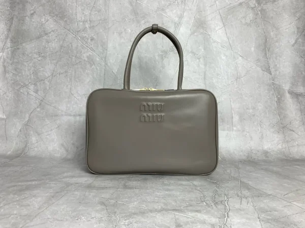 Miu Miu Taupe Top Handle Bag image 1