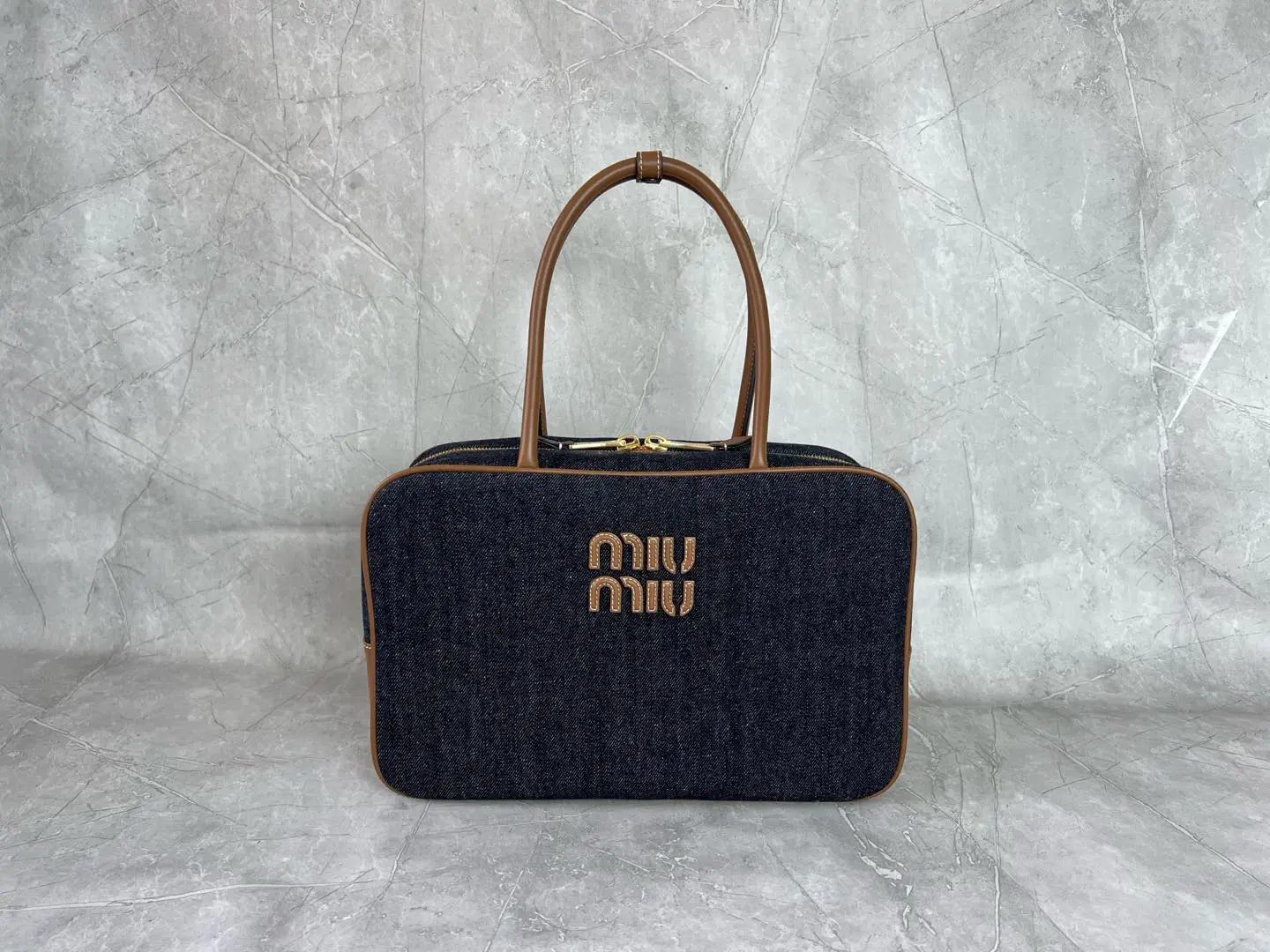 Miu Miu Denim Top Handle Bag image 1