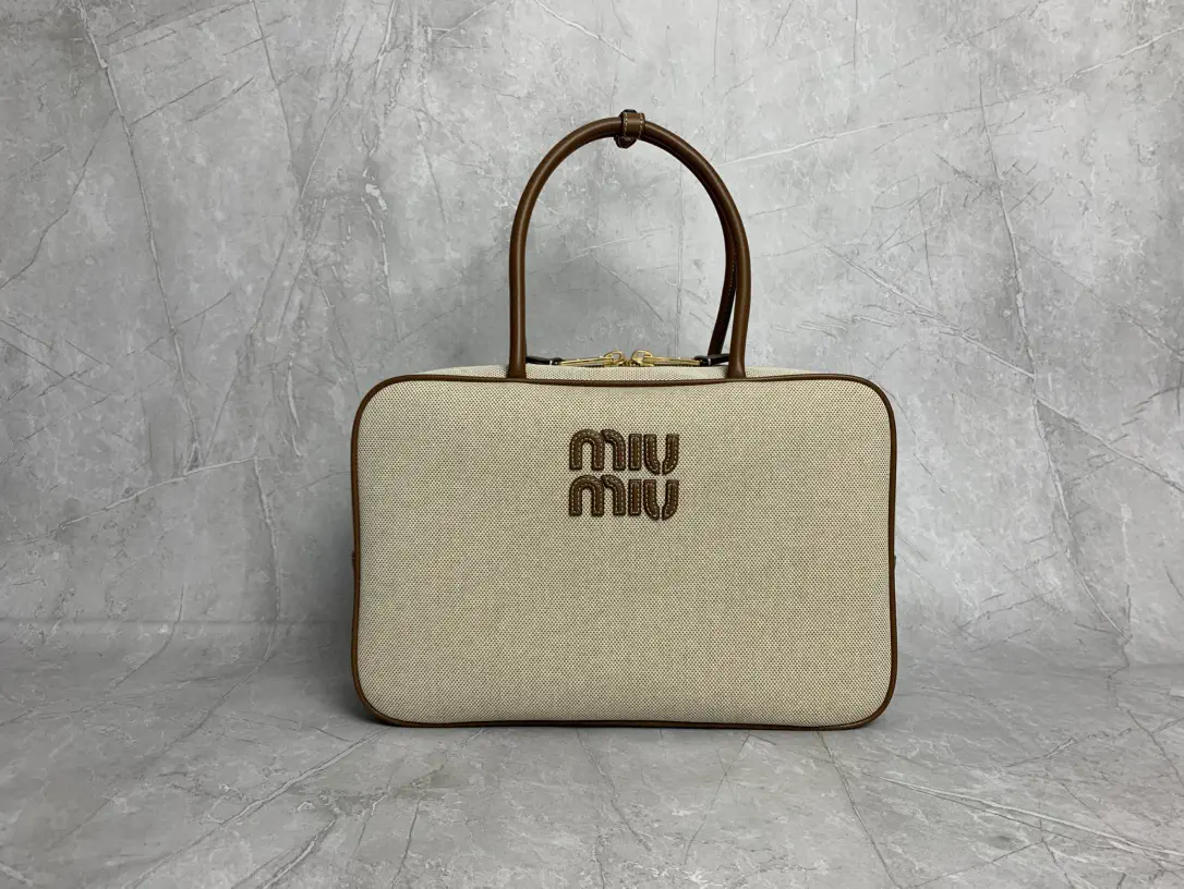 Miu Miu Canvas Top Handle Bag image 1