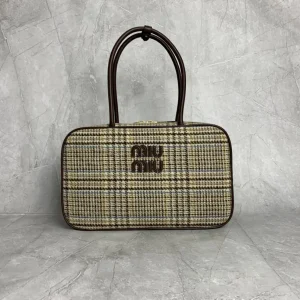 Miu Miu Houndstooth Top Handle Bag image 1