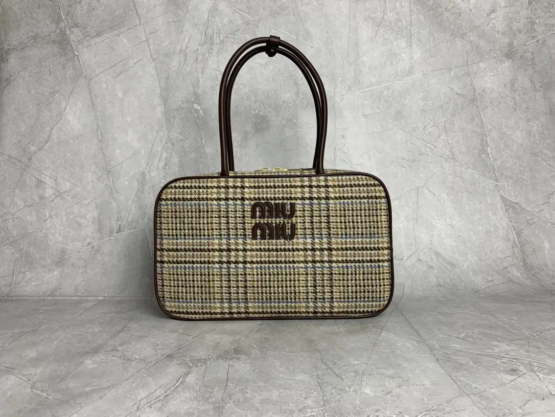 Miu Miu Houndstooth Top Handle Bag image 1