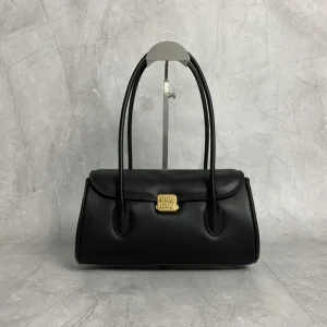 Miu Miu Black Leather Shoulder Bag image 1