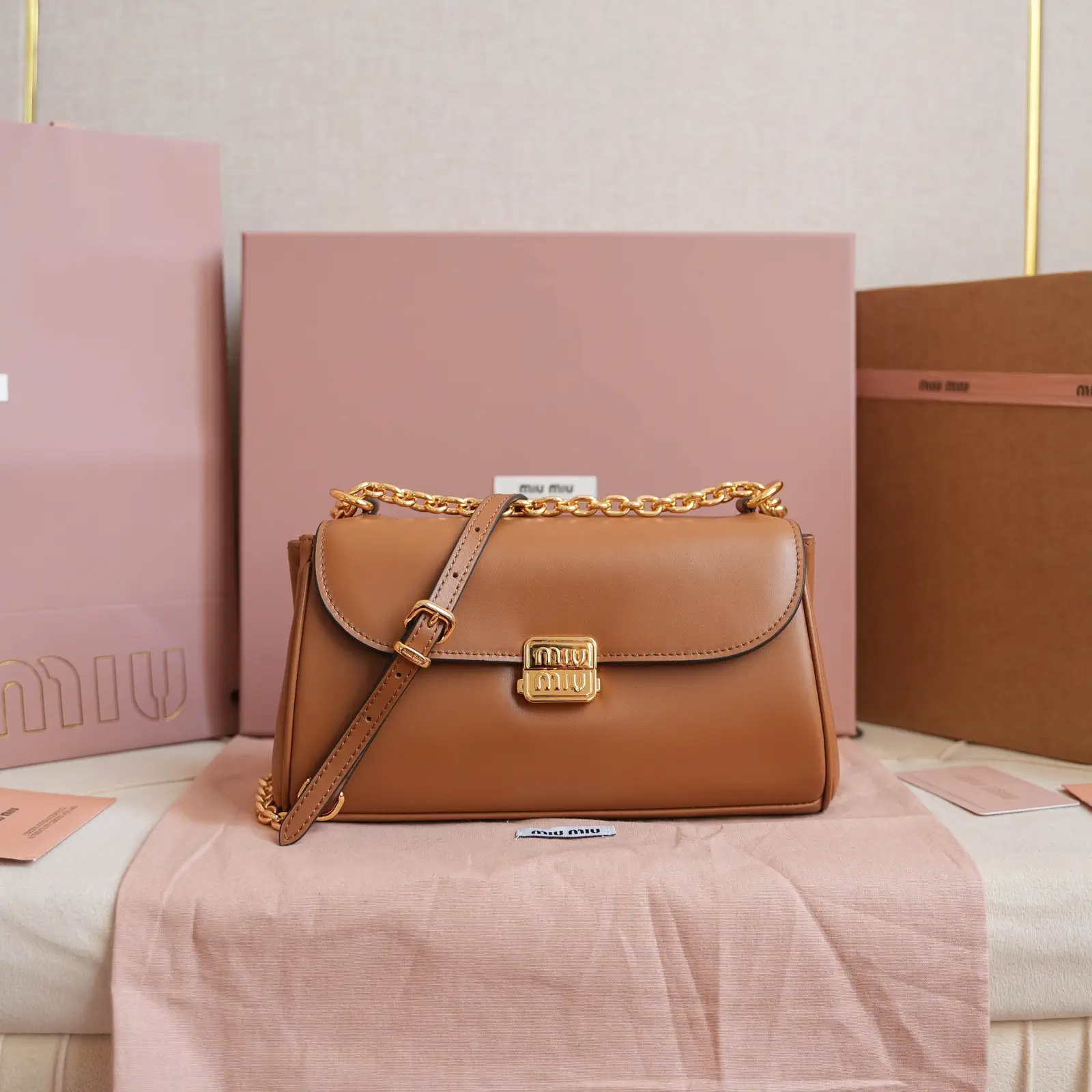 Miu Miu Leather Shoulder Bag image 1