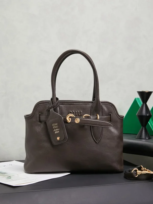 Miu Miu Aventure Nappa Leather Top Handle Bag image 1