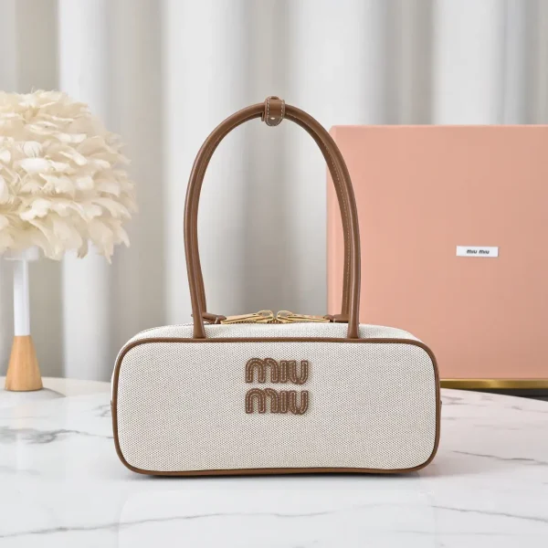 Miu Miu Canvas Top Handle Bag image 1