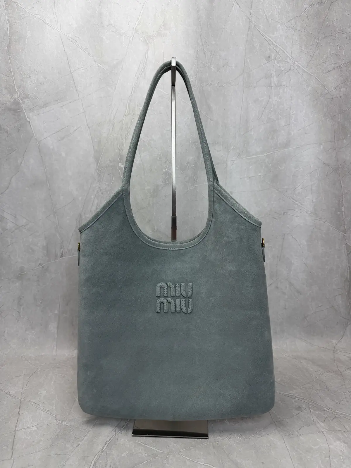 Miu Miu Suede Hobo Shoulder Bag image 1