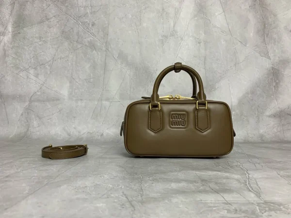 Miu Miu Olive Brown Top Handle Bag image 1