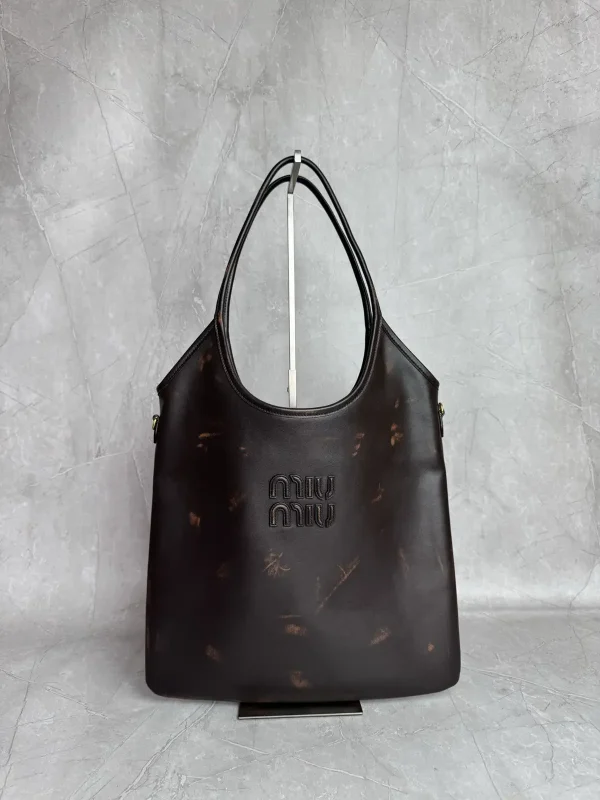 Miu Miu Vintage Distressed Tote Bag image 1