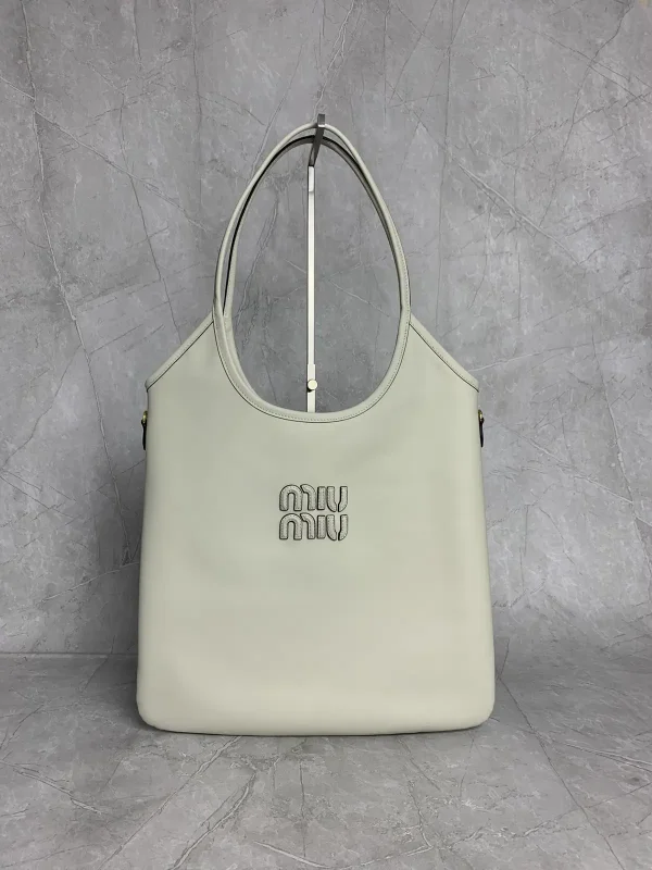Miu Miu Ivory Hobo Tote Bag image 1