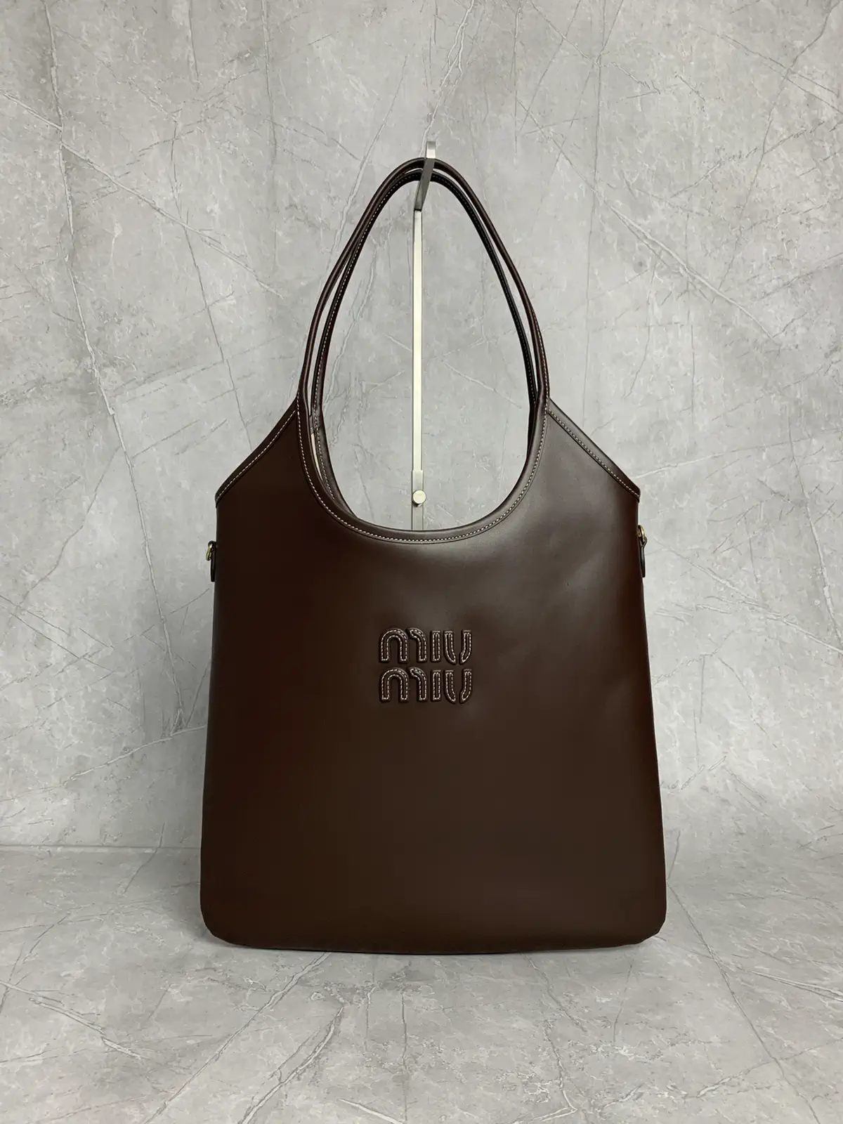 Miu Miu Brown Hobo Tote Shoulder Bag image 1