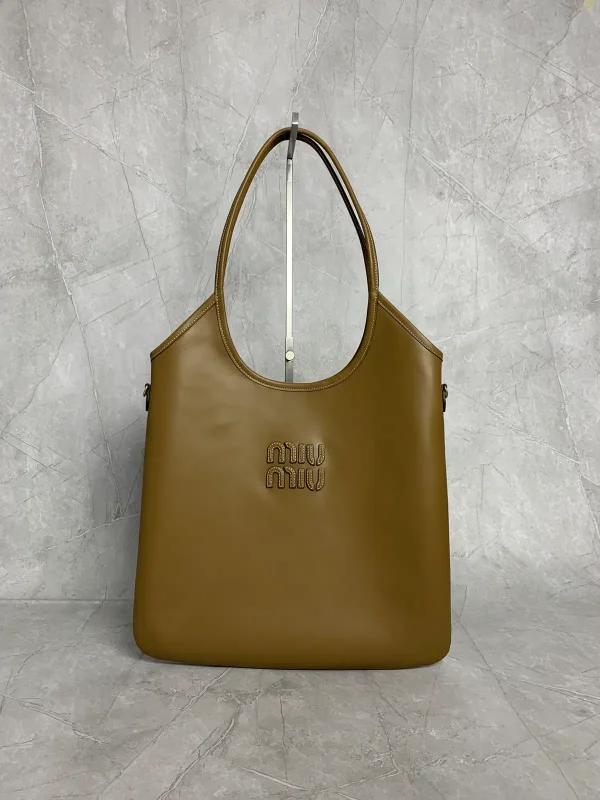 Miu Miu Cognac Hobo Tote Bag image 1