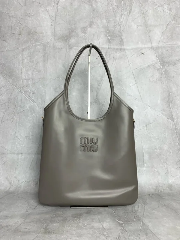 Miu Miu Grey Hobo Tote Shoulder Bag image 1