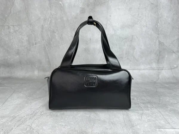 Miu Miu Black Leather Top Handle Bag image 1