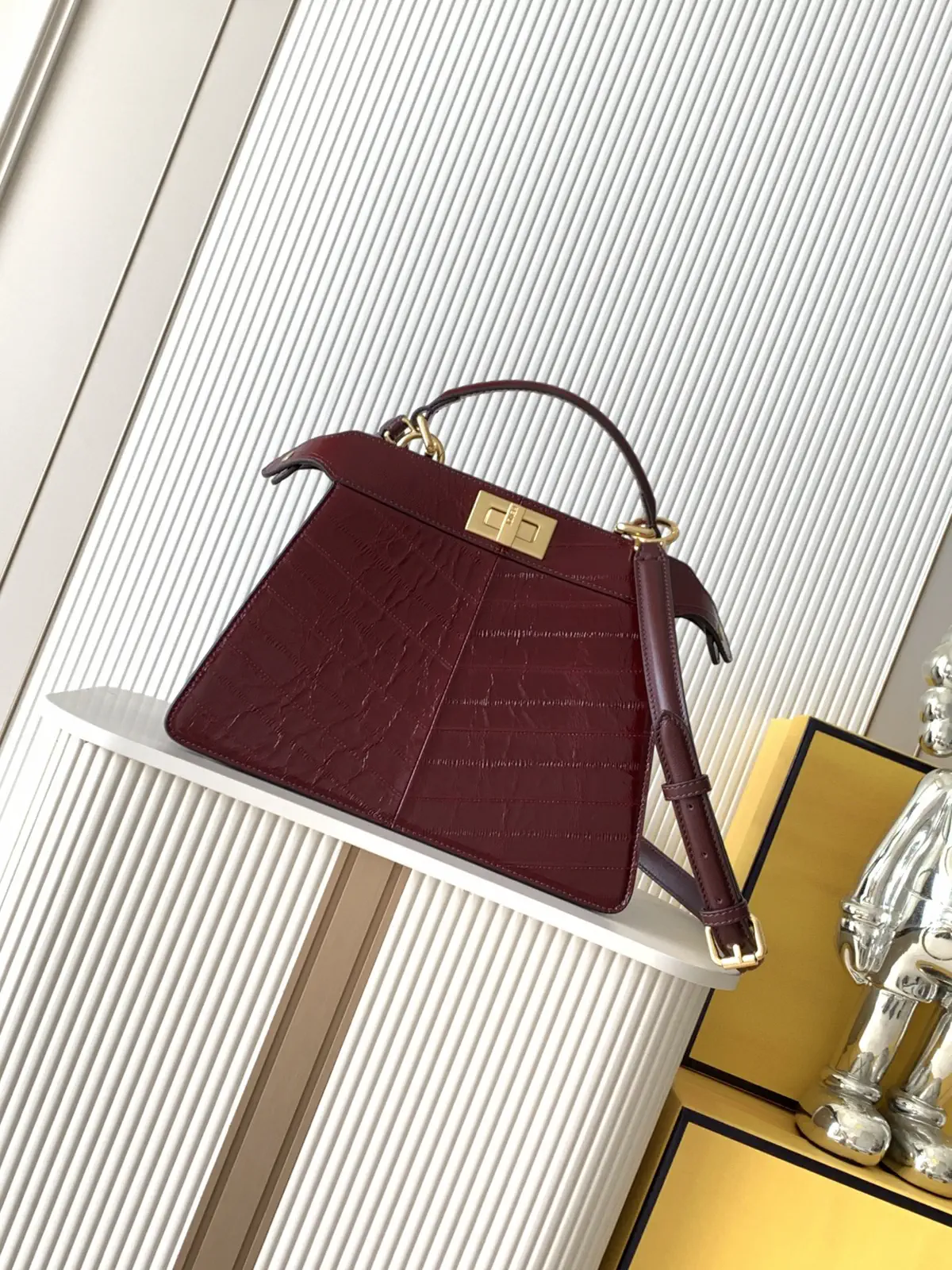 FENDI Peekaboo ISeeU Mini Top Handle Bag image 1