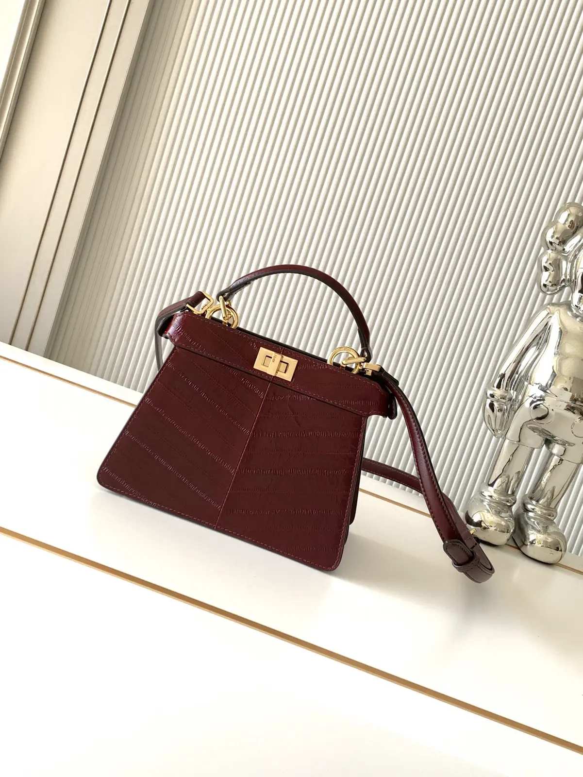 FENDI Peekaboo ISeeU Mini Top Handle Bag image 1