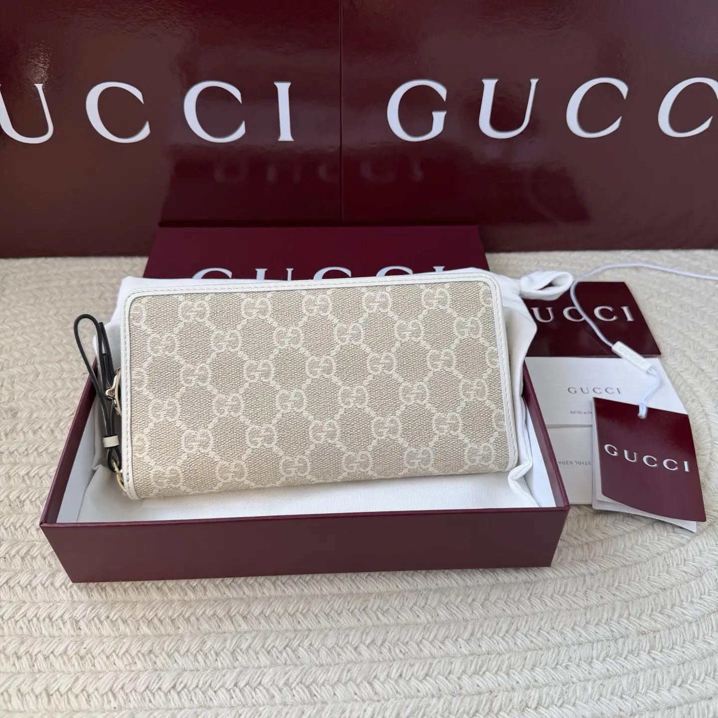 Gucci Monogram Zip Around Wallet image 1