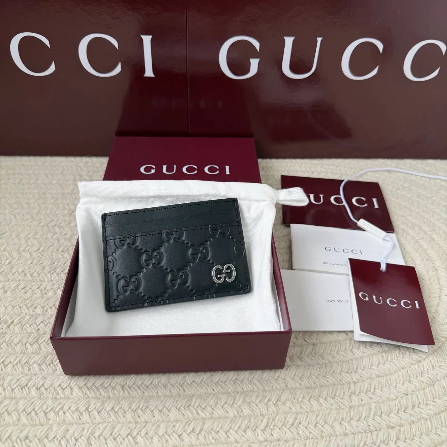 Gucci GG Embossed Card Holder image 1