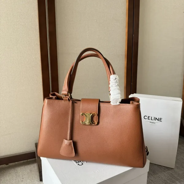 CELINE AOLINE Medium Soft Cowhide Top Handle Bag image 1