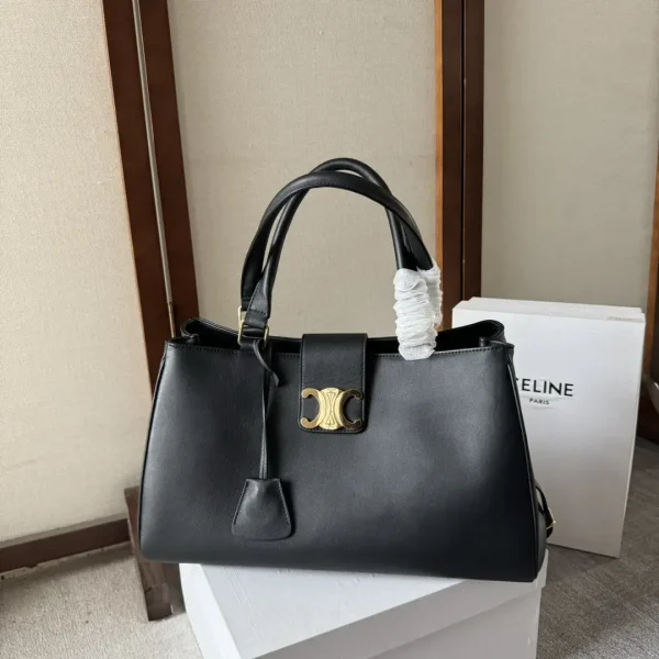 CELINE AOLINE Medium Soft Cowhide Top Handle Bag image 1