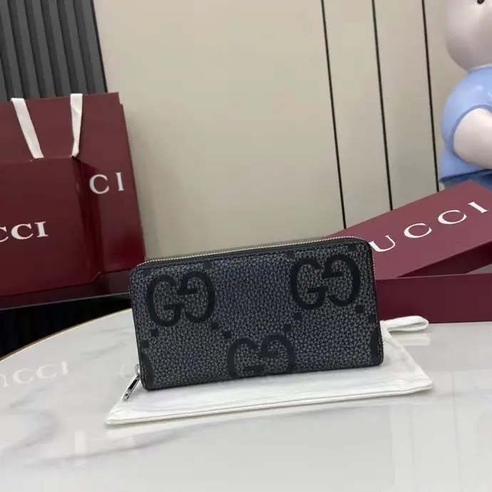 Gucci GG Monogram Full-Zip Wallet image 1